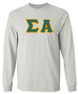  DISCOUNT Sigma Alpha Lettered Long Sleeve Tee 
