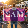 Sigma Alpha Mu Big Greek Letter Flag