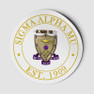  Sigma Alpha Mu Circle Crest - Shield Decal 