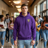 DISCOUNT-Sigma Alpha Mu Crest - Shield Emblem Hooded Sweatshirt
