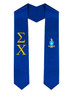  Sigma Chi Greek Lettered Graduation Sash Stole With Crest 