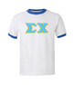 DISCOUNT- Sigma Chi Lettered Ringer Shirts