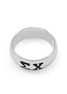 Sigma Chi Sterling Silver Wide Band Ring