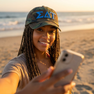 Sigma Delta Tau Lettered Camouflage Hat
