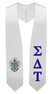 Sigma Delta Tau Super Crest - Shield Graduation Stole