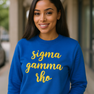Sigma Gamma Rho Script Crew Sweatshirt