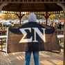Sigma Nu Big Greek Letter Flag