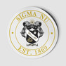 Sigma Nu Circle Crest - Shield Decal