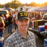 Sigma Nu Distressed Trucker Hat