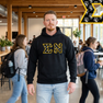 Sigma Nu Fraternity Crest - Shield Twill Letter Hooded Sweatshirt