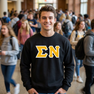 Sigma Nu Lettered Crewneck Sweatshirt