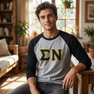 DISCOUNT- Sigma Nu Lettered Raglan T-Shirt