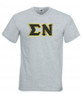  DISCOUNT- Sigma Nu Lettered V-Neck T-Shirt 