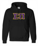 DISCOUNT Sigma Pi Lettered Hooded Sweatshirt