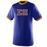 DISCOUNT- Sigma Pi Lettered Ringer Shirt 