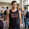 DISCOUNT- Sigma Pi Lettered Sleeveless Tee