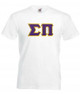  DISCOUNT- Sigma Pi Lettered V-Neck T-Shirt 