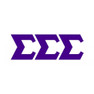  Sigma Sigma Sigma Big Greek Letter Window Sticker Decal 