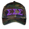  Sigma Sigma Sigma Lettered Camouflage Hat 