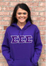  DISCOUNT Sigma Sigma Sigma Lettered Hooded Sweatshirt - Best Value 