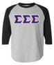  DISCOUNT-Sigma Sigma Sigma Lettered Raglan Shirt 