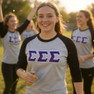 DISCOUNT-Sigma Sigma Sigma Lettered Raglan Shirt