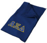  DISCOUNT-Alpha Xi Delta Lettered Twill Sweatshirt Blanket 