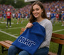DISCOUNT-Kappa Kappa Gamma Lettered Twill Sweatshirt Blanket