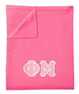  DISCOUNT-Phi Mu Lettered Twill Sweatshirt Blanket 