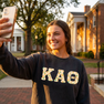 Comfort Colors Sorority Letters Crew Sweatshirt-Top Sellers