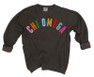  Comfort Colors Sorority Rainbow Arch Crew Sweatshirt 