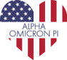 Sorority Heart Shaped USA Sticker