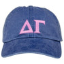  Sorority Embroidered Letter Pastel Hat 