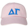  Sorority Embroidered Letter Pastel Hat 
