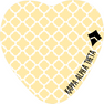  Sorority Heart Shaped Sticky Notes 