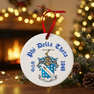 Fraternity Round Christmas Shield Ornament