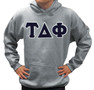  Tau Delta Phi Lettered Hooded Sweatshirt 