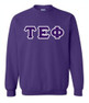  Tau Epsilon Phi Lettered Crewneck Sweatshirt 