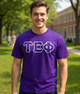 DISCOUNT Tau Epsilon Phi Lettered T-shirt - Best Value