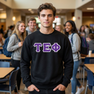 Tau Epsilon Phi Custom Twill Crewneck Sweatshirt
