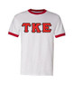  DISCOUNT- Tau Kappa Epsilon Lettered Ringer Shirts 
