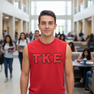 DISCOUNT- Tau Kappa Epsilon Lettered Sleeveless Tees
