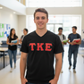 DISCOUNT- Tau Kappa Epsilon Lettered V-Neck T-Shirts