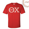  Theta Chi Fraternity Crest - Shield Twill Letter Tee 