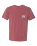  Theta Chi Greek Letter Comfort Colors Pocket Tee 