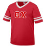  DISCOUNT-Theta Chi Jersey With Greek Applique Letters 
