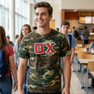 DISCOUNT- Theta Chi Lettered Camouflage T-Shirt