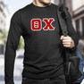  Theta Chi Lettered Long Sleeve Shirt 