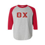  DISCOUNT- Theta Chi Lettered Raglan T-Shirt 