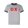  DISCOUNT- Theta Chi Lettered Ringer Shirt 